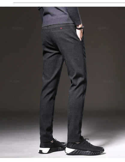 Men's Brushed Fabric Casual Pants